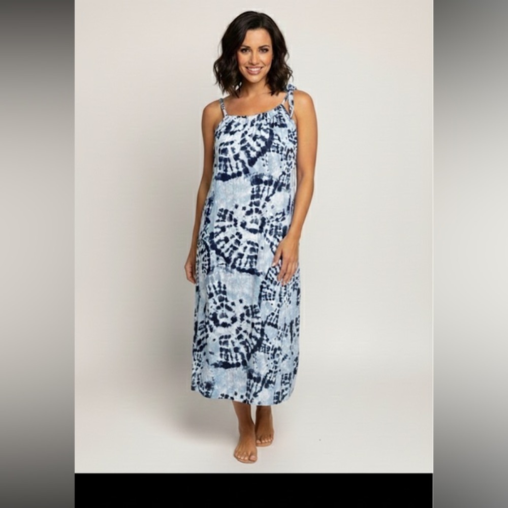 Bellambra Made in Italy Linen Tie Dye Midi dress size medium